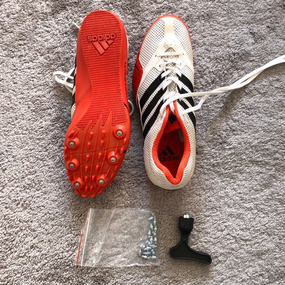 Adidas track shoes, spikes & adjuster included!